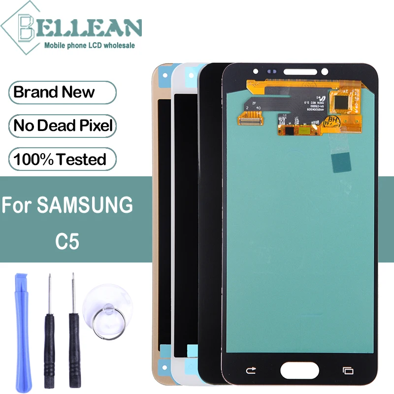 Dinamico продвижение 5,2 дюймов C5000 дисплей для samsung Galaxy C5 жк с сенсорной панелью стекло экран дигитайзер сборка с инструментами