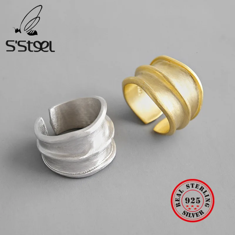 S'STEEL, 925 пробы, серебряные кольца для женщин, lrmedium, Открытое кольцо Anelli Argento Donna Bijoux Argent Massif Pour Femme, ювелирные изделия