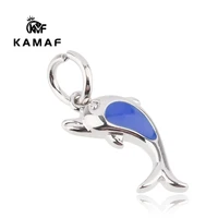 kamaf 10pcspack marine life dolphins pendant drop oil fashion sweet ladies necklace small pendant pendant with jewelry 1412mm