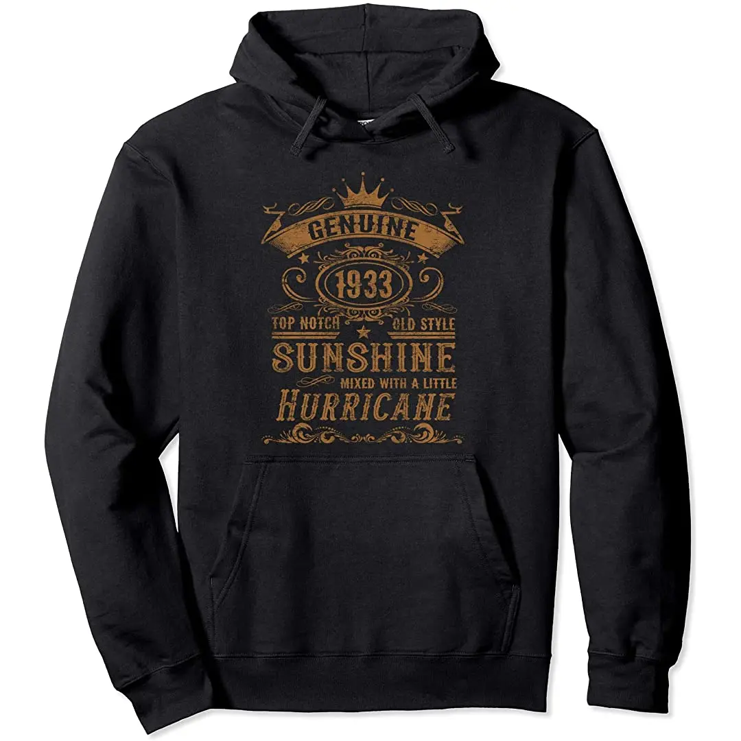 

Birthday 365 1933 Birthday Gifts Vintage Style for Men Women Pullover Hoodie