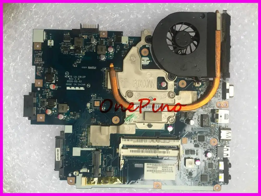 NEW75 LA-5912P с процессором и радиатором для acer 5551G 5551 материнская плата для ноутбука вместо 5552 5552G протестированная материнская плата