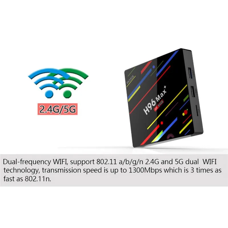 H96 MAX Plus tv Box 4 ГБ ОЗУ 32 ГБ/64 Гб ПЗУ Rockchip RK3328 к H.265 USB3.0 2 ГГц WiFi IP телеприставка |