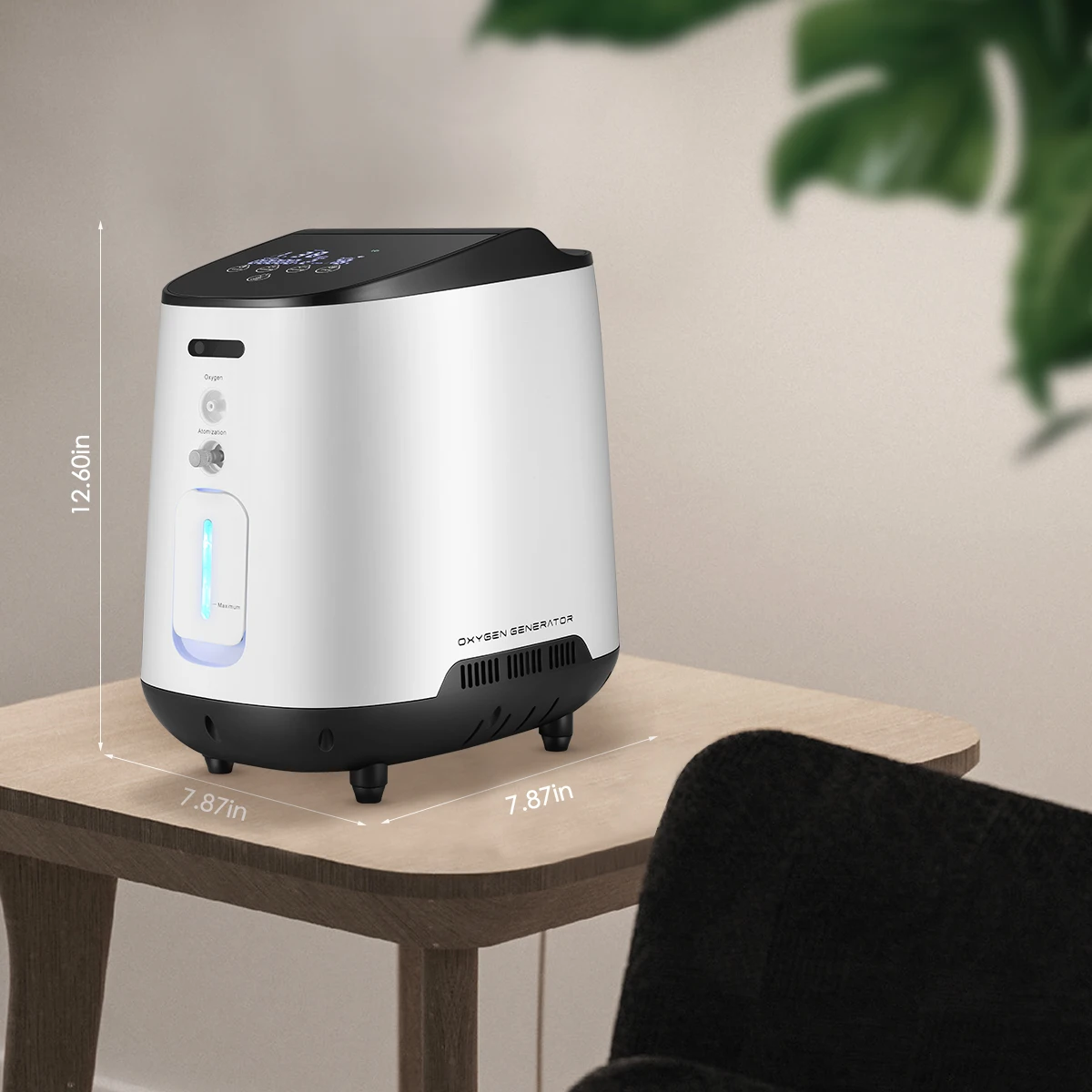 

AC110V/220V Oxygen Concentrator Generator Machine 1-7L/min 48 Hours Portable Air Purifier Household Oxygen Machine No Battery