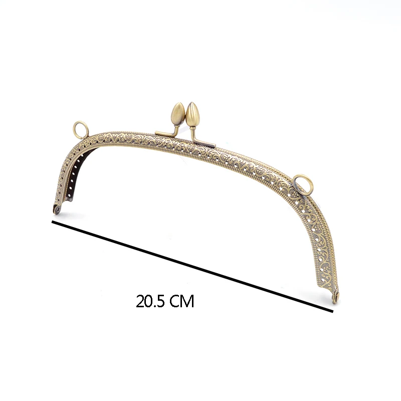10pcs 8.5 12.5 16.5 20.5cm Metal Clasp Lock Bag Purses Frame Handle Bronze for Clutch Handbag Clasp Bag Hardware Accessories