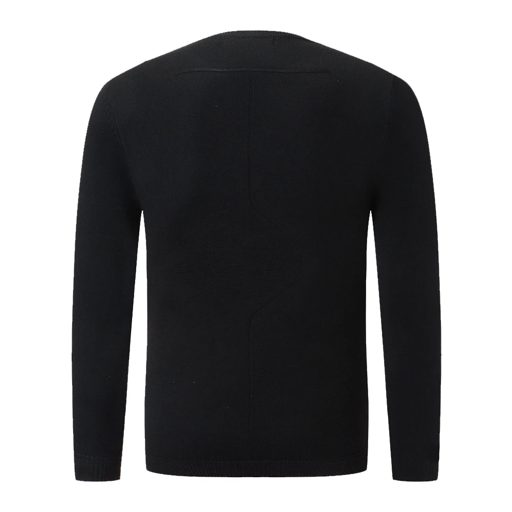 Осенний мужской модный тренд DUYOU удобный хлопковый Повседневный свитер Стразы с