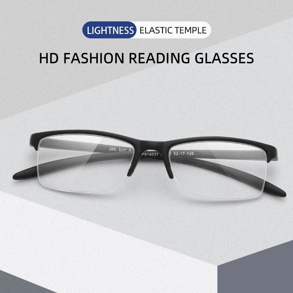 NONOR Classic Reading Glasses очки для зрения Square Eyeglasses For Men TR90 Frames Designer Black Blend Fashion Spectacles