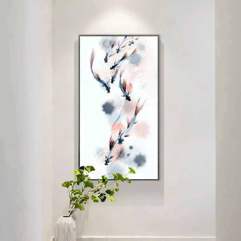 Картина маслом на холсте фэн-шуй настенная живопись с китайским абстрактным