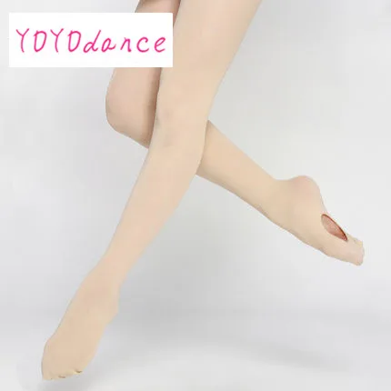 Classic pink Adult Танцевальная одежда розового цвета для взрослых и женщин, мягкие колготки из микрофибры с отверстиями для танцев - Цвет: Classic pink Adult