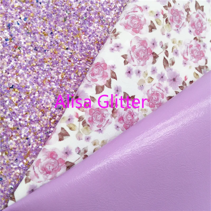 1 шт. блестящая фиолетовая ткань из искусственной кожи 21 х29 см | Дом и сад