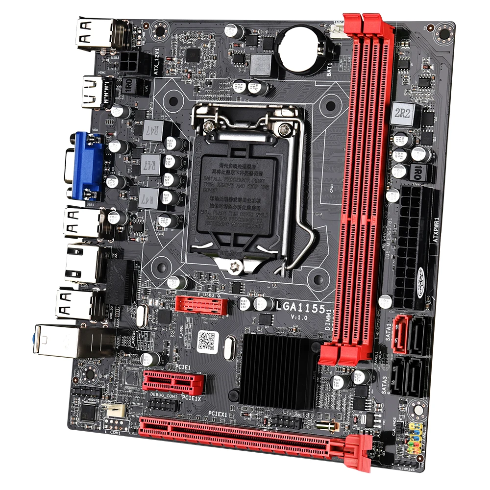 B75 LGA 1155 Motherboard set with Intel Core i5-3570 CPU 2pcs x 4GB 1600MHz DDR3 Desktop Memory SATA III USB 3.0 VGA HDMI | Компьютеры и