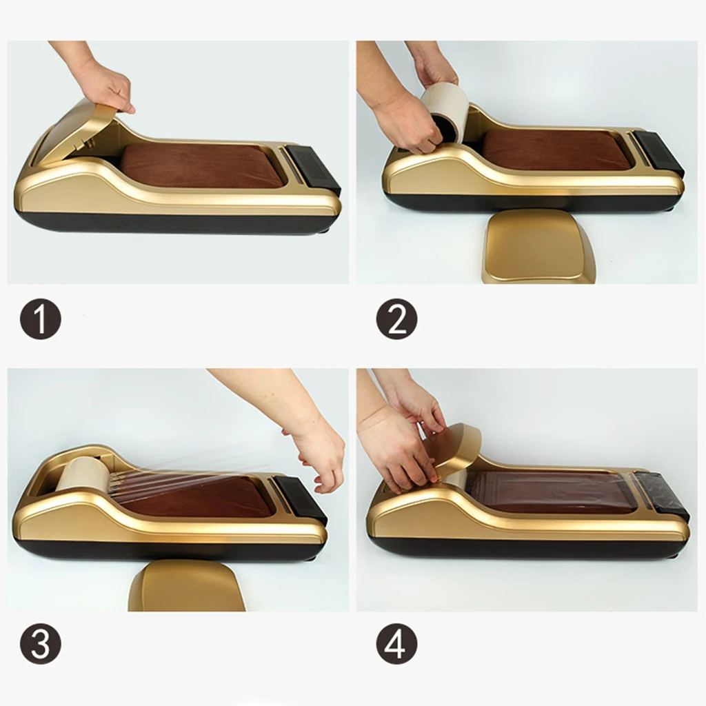 

Automatic Shoe Cover Machine Quick Wear Overshoe Dispenser Machine for Home Office Foot Set New Shoes