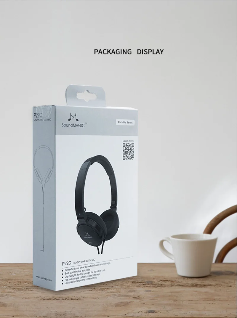 SoundMAGIC P22C портативные наушники с 3,5 мм штекером универсальные элементы управления смартфоном и микрофон гарнитура для мобильных планшетных ПК и т. Д