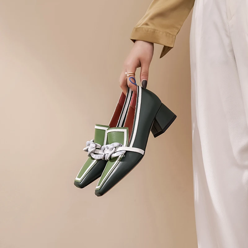 INS/Лидер продаж Женские туфли-лодочки Натуральная кожа 22-25 см Воловья