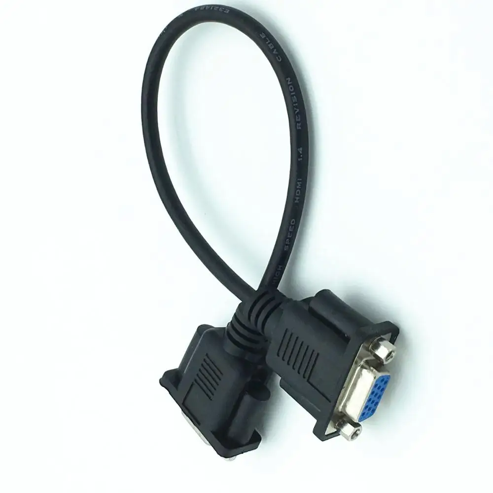 15 core full point VGA пайки Панель короткий кабель женский и удлинитель спаянный прямой