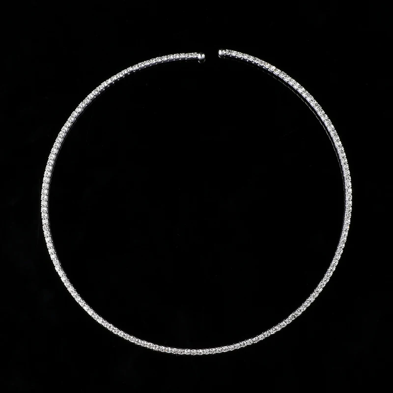 Женское Ожерелье чокер ожерелье из искусственного жемчуга с кристаллами и