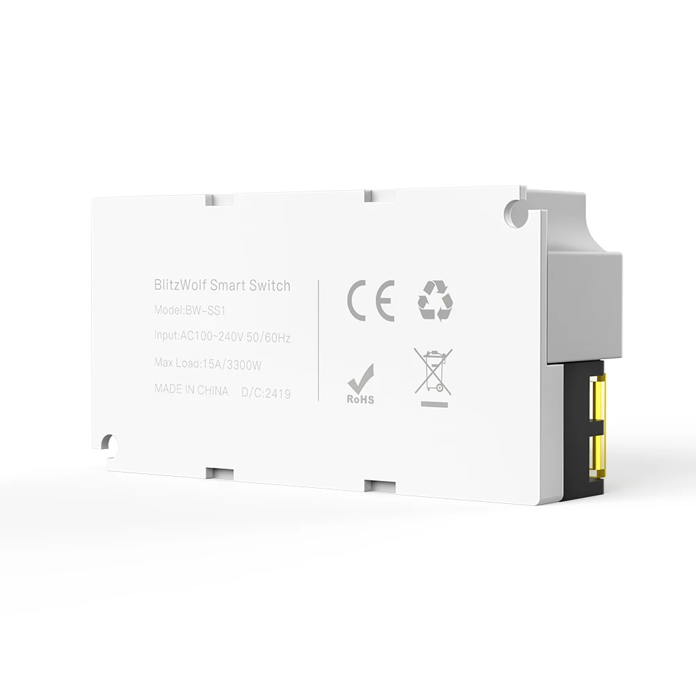 BlitzWolf BW-SS1, 3300 Вт, 15а, базовый, сделай сам, wifi, беспроводной переключатель, умный дом, приложение, управление, таймер, модуль, розетка, работает с Google Home IFTTT