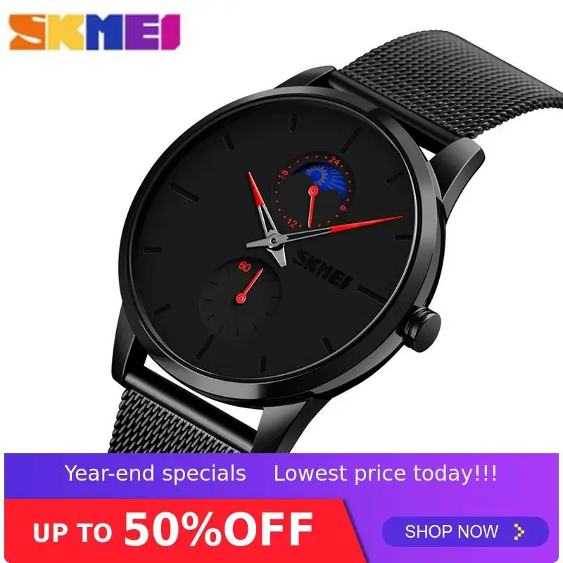 

SKMEI Man Simple Business Watches Fashion Men Quartz Watch 3Bar Waterproof Male Wristwatch Relogio Masculino Clock 9208