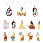 Ожерелье из акрила с кулоном Белоснежка