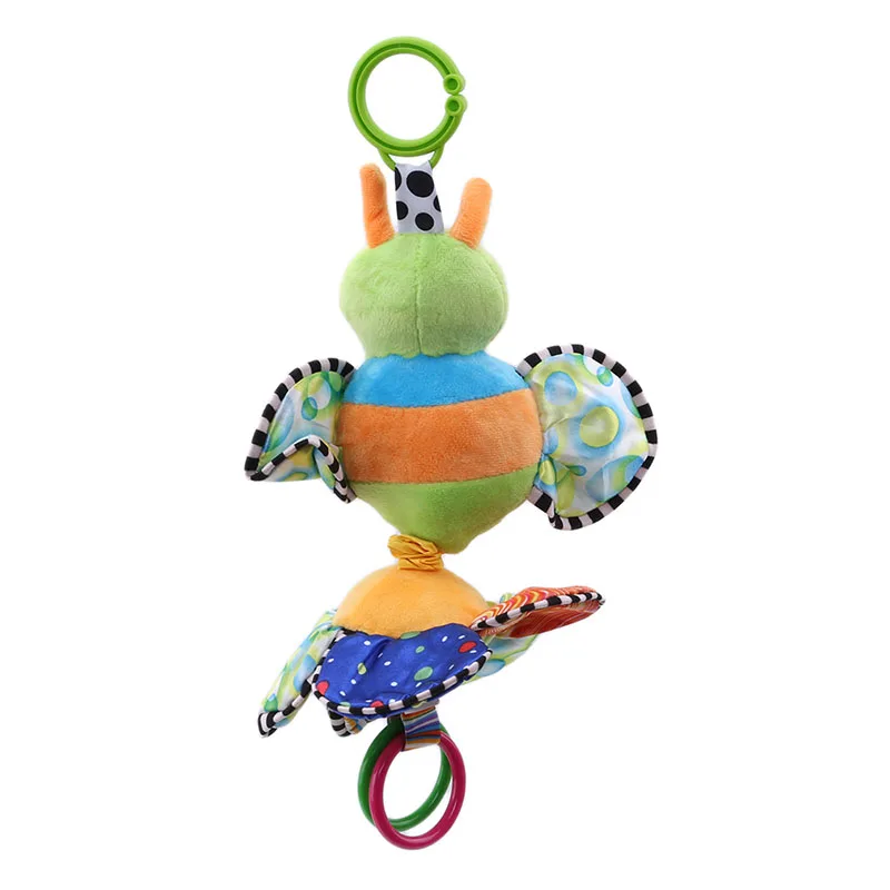 Мультяшные детские погремушки-животные мягкие плюшевые игрушки-пчелки с солнцем