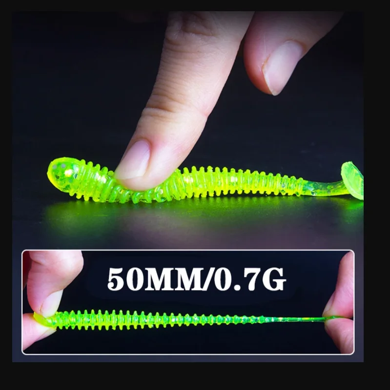 Приманка силиконовая 70 мм 10 шт./лот | Спорт и развлечения