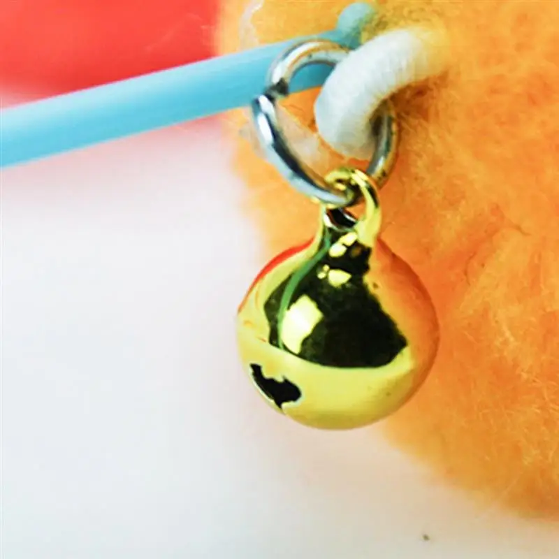 

Colorful Cat Toy Wand Interactive Cat Teaser Feather Wand With Small Bell Pet Kitten Training Exercise Toy Interactive Cats Toys