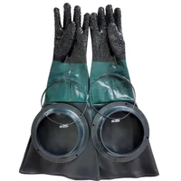 hfes sandblasting gloves sandblaster parts 60cm with o rings for sandblast cabinet