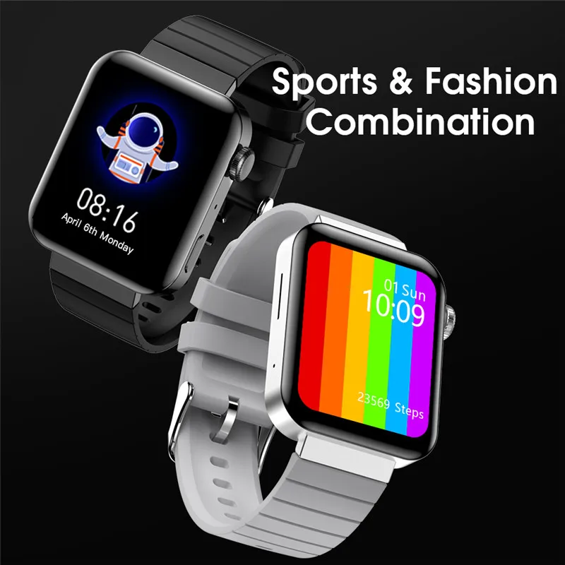 

M1 Bluetooth Call Music Smart Watch Women Men 1.75inch ECG Sports Mode Smartwatch IP68 Body Temperature Wristwatch VS P8 W26