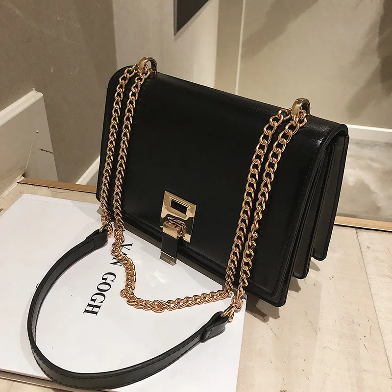 Женские сумки через плечо с цепочкой для женщин 2020 кожаная роскошная сумка