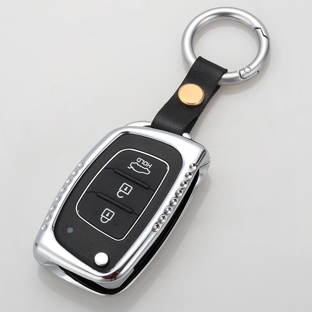 Качественный откидной ключ брелок из цинкового сплава чехол для Hyundai Creta Ix45 IX35 HB20