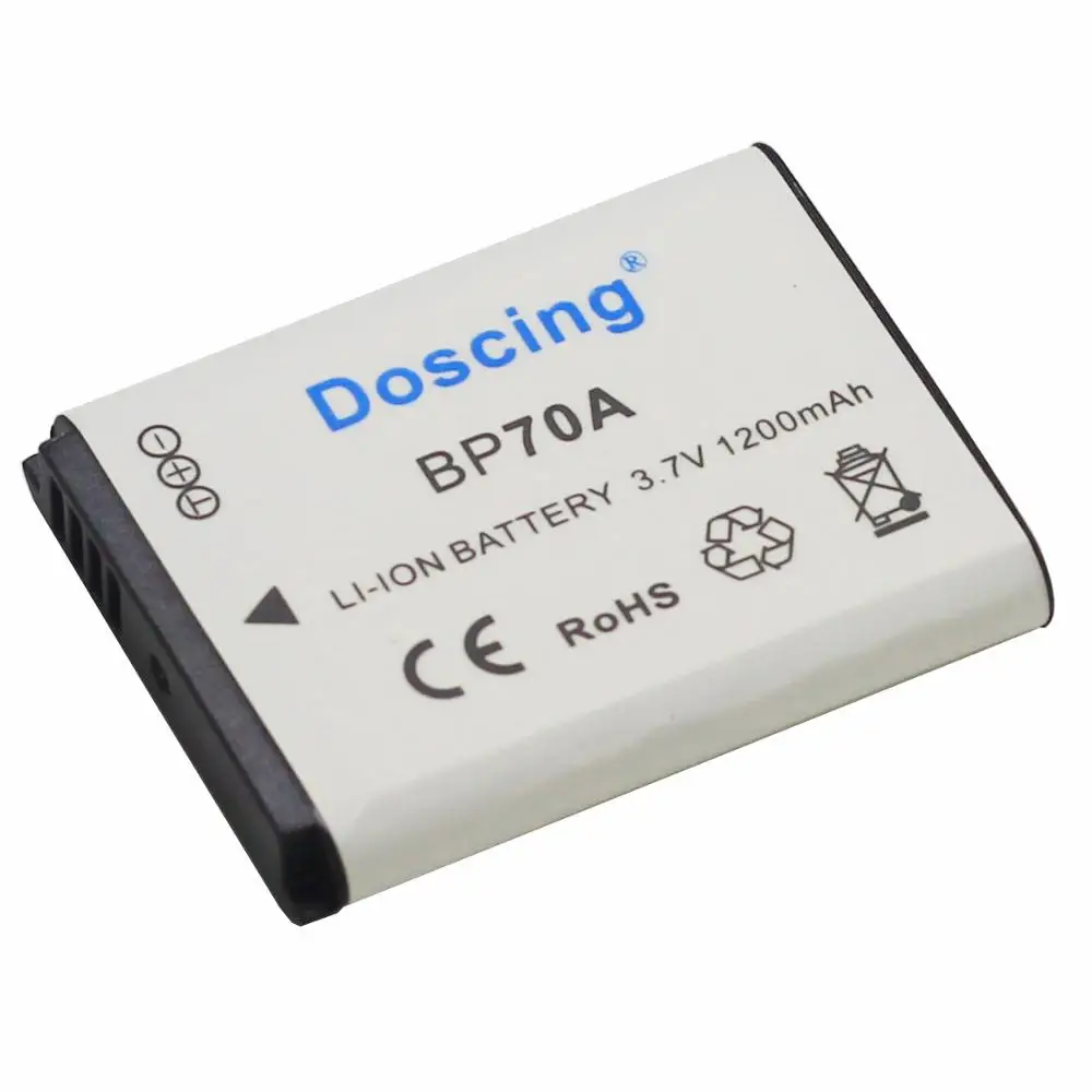 2 шт. 1200 мАч BP 70A BP70A батарея для камеры SAMSUNG AQ100 DV150F ES65 ES67 ES70 ES71 ES73 ES74 ES75 ES80 MV800 оптовая