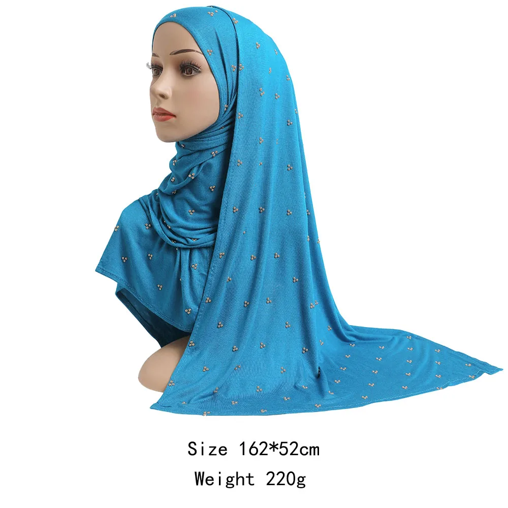 Украшенные бисером хиджаб искусственные малайзийские хиджабы мусульманская