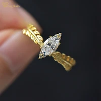 wong rain 925 sterling silver marquise created moissanite gemstone engagement ring ladies fine jewelry wholesale drop shipping