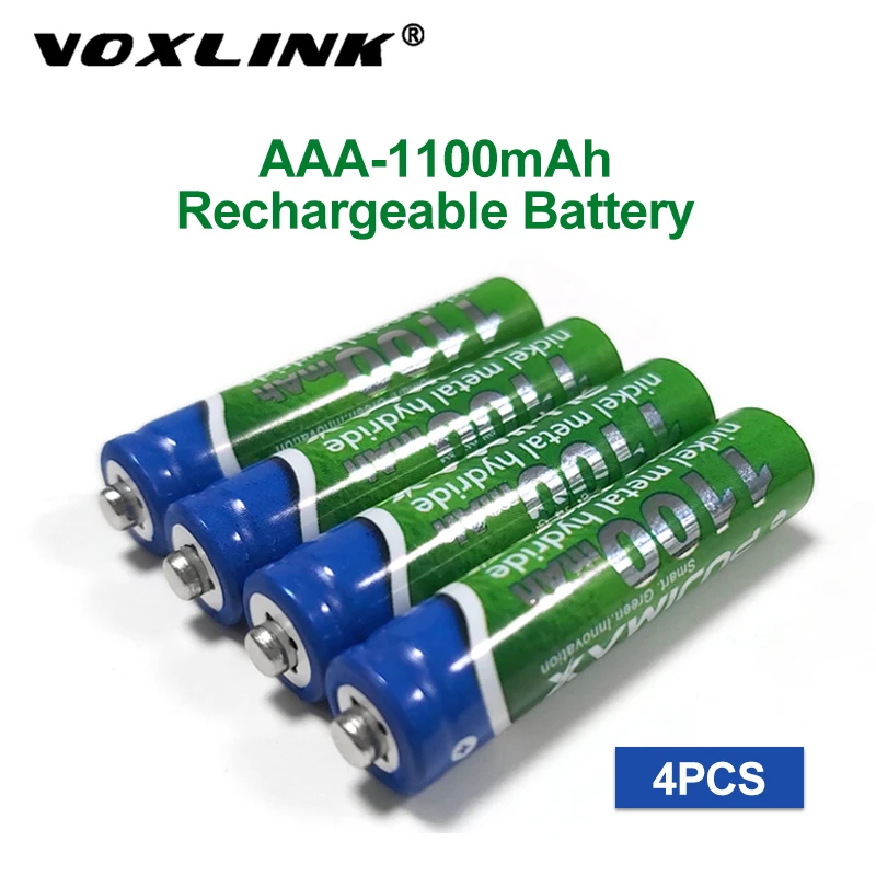 Аккумуляторная батарея VOXLINK AAA 1100 мА · ч 1 2 В 4 шт. предварительно Заряженная