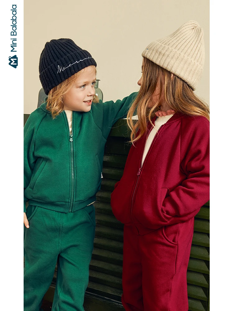 Детская куртка Minibalabala повседневная бейсбольная форма с воротником в Корейском