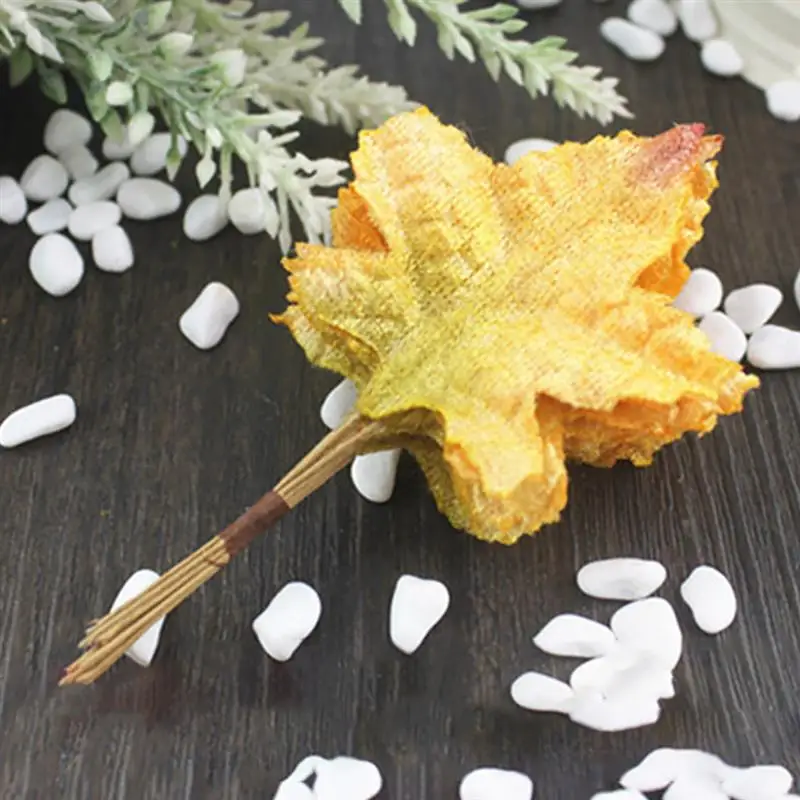

10pcs/Set Lifelike Artificial Leaf Decorative Fake Leaf Fake Plant DIY Wreath Accessories Photography Props Party Supplies