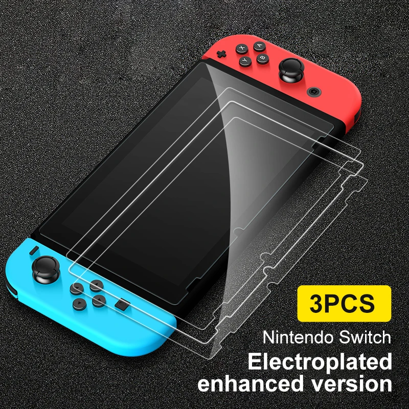 

3PCS Screen Protectors Film 0.3mm 9H HD Tempered Glass Film For Nintend Switch Console NS NX For Nintendo Switch Accessories