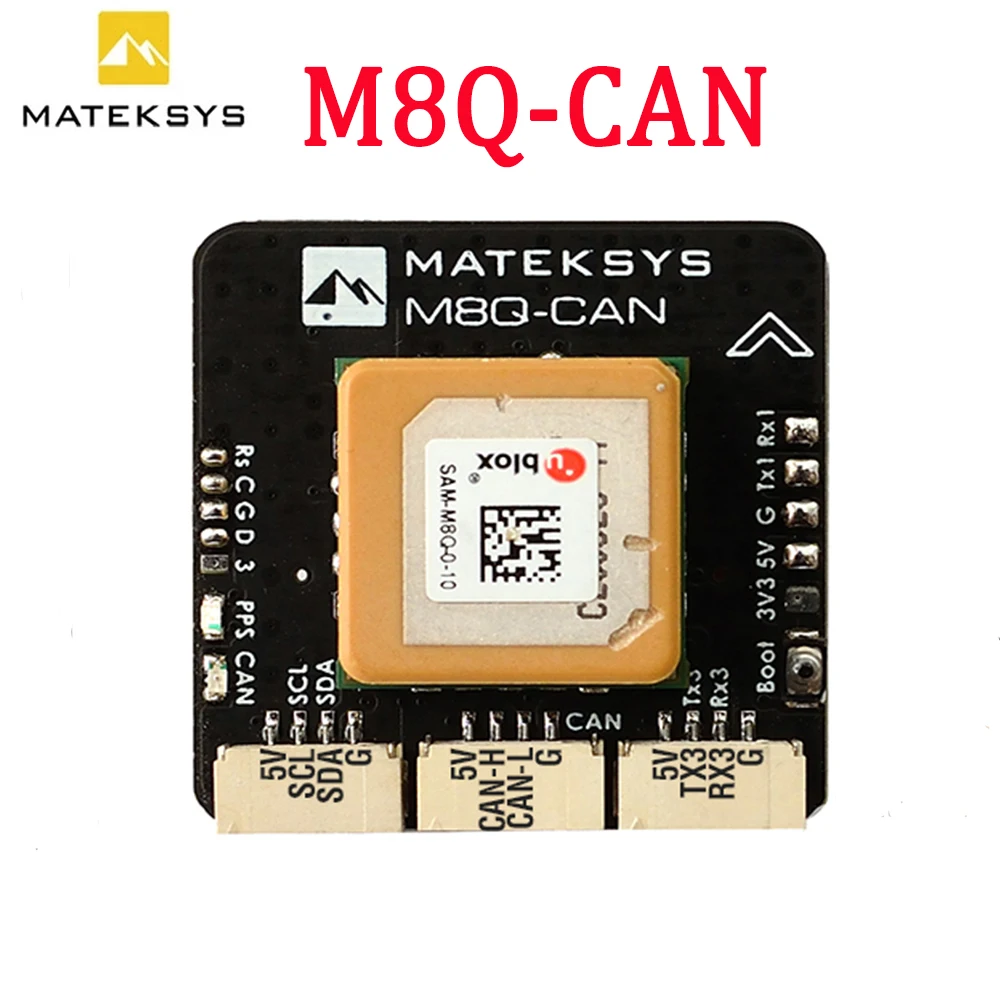 Matek Systems GPS M8Q CAN модуль UAVCAN MSP SAM QMC5881L барометр DPS310 протокол UART_MSPfor квадрокоптера с