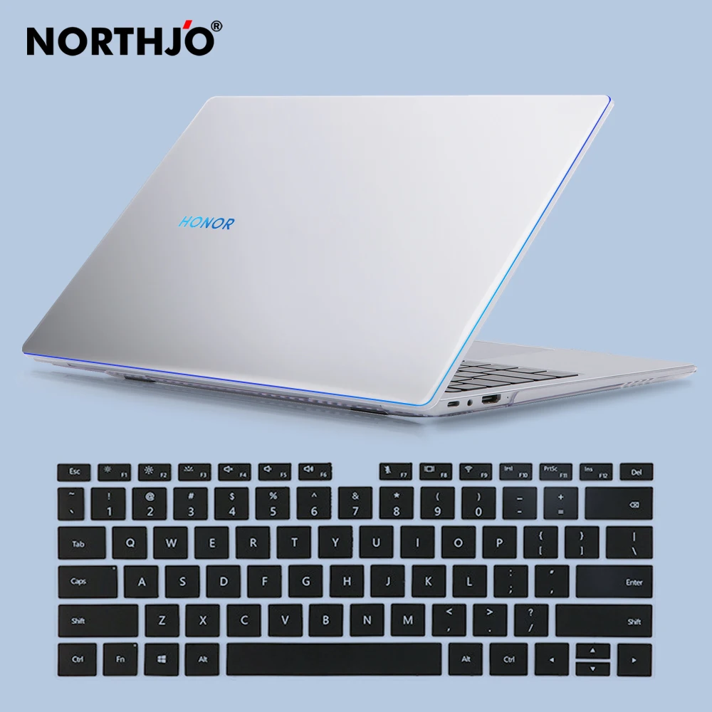 Защитный Кристальный жесткий чехол NORTHJO с клавиатурой для HUAWEI HONOR MagicBook X14 X15 14 15 Pro