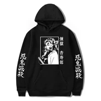 2021 new arrival anime costume demon slayer kyojuro rengoku the flame hashira printing hoodie harajuku pullover sweatshirt