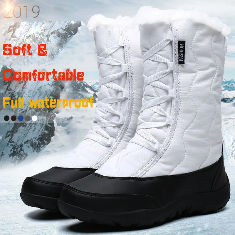 Женские зимние походные треккинговые ботинки Женская водонепроницаемая