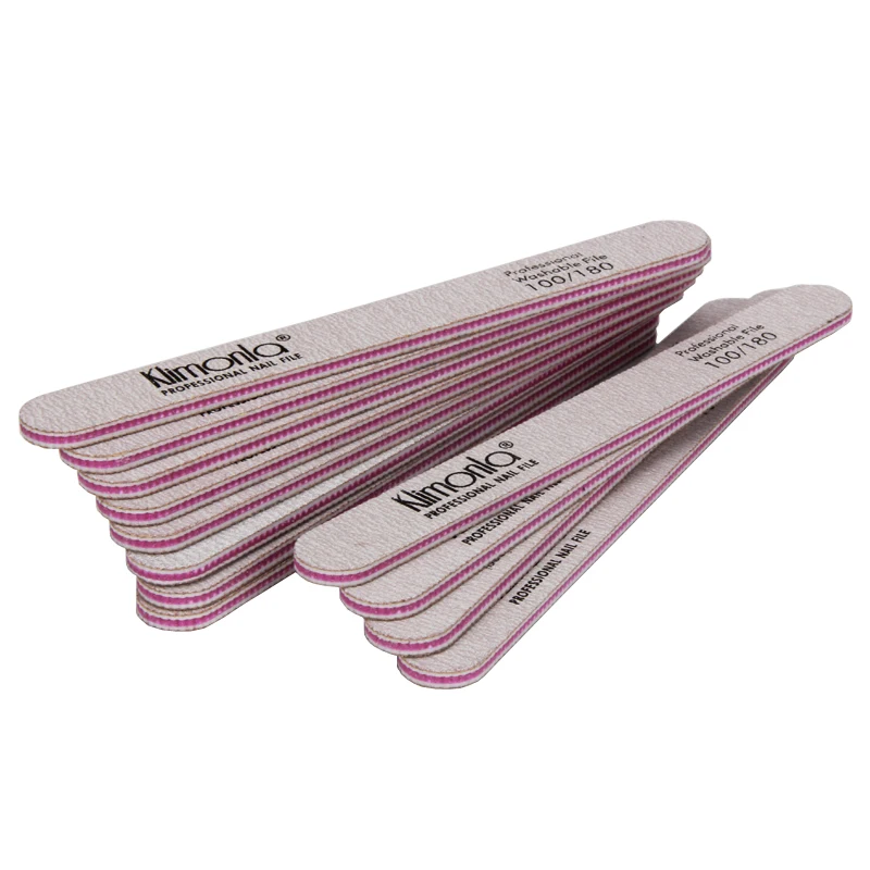 Профессиональная шлифовальная пилка для ногтей зернистость 100/180 25 шт./лот|Пилки и