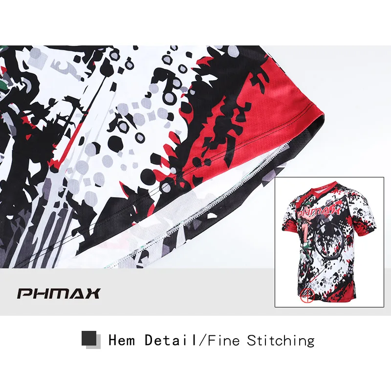 Футболка PHMAX горнолыжная для мотокросса дышащая удобная рубашка DH езды на