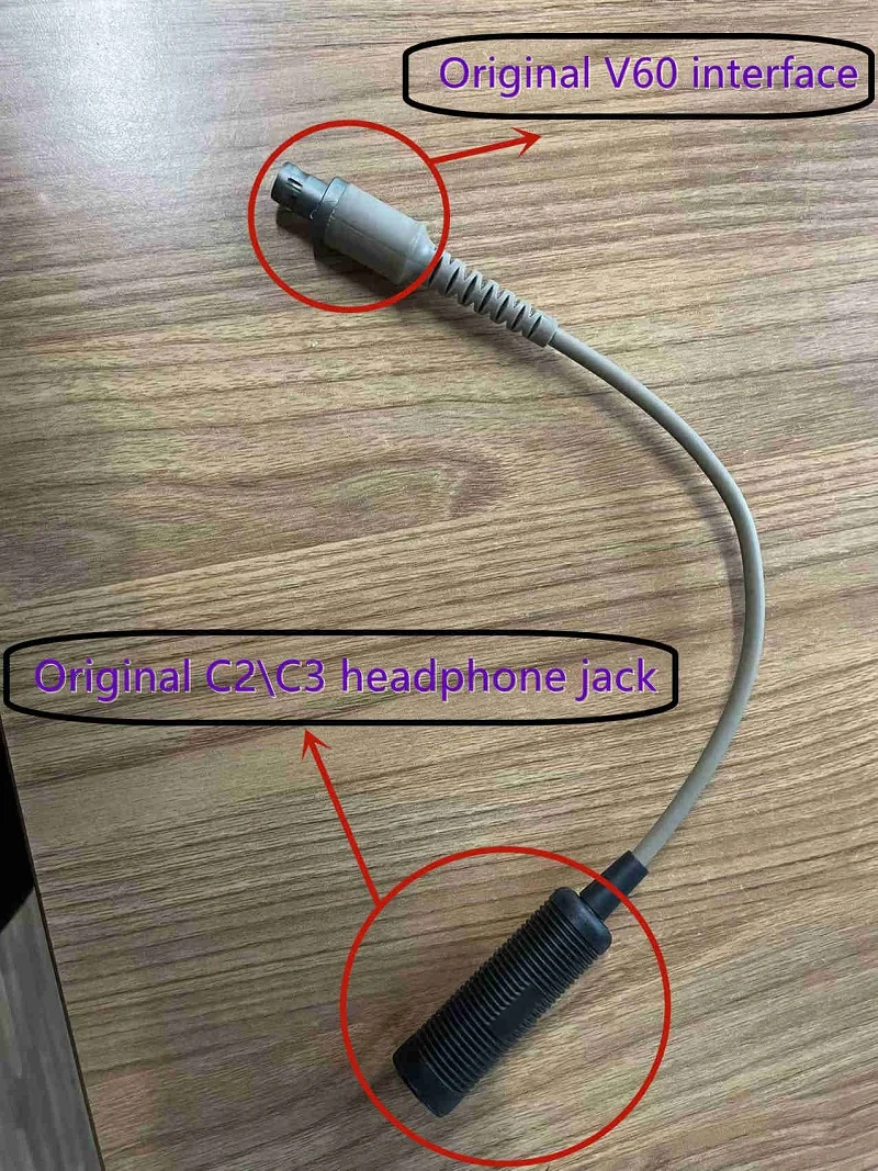 TAC-SKY V60 to COMTAC Adapter Cable Compatible with Invisio V60 and Military Version COMTAC I II III Headset