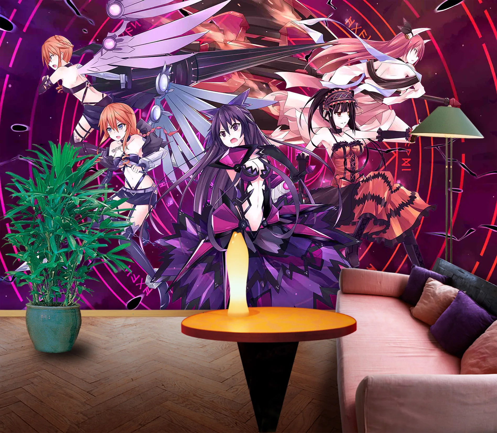 [Самоклеящаяся] 3D свидание прямая трансляция 229 японское аниме настенная бумага