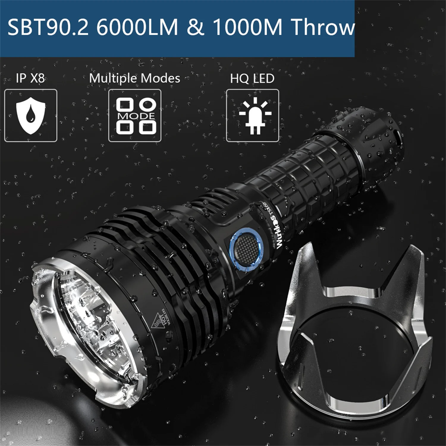 Перезаряжаемый светодиодный фонарик Wurkkos TS30S 21700 SBT90.2 6000lm дополнительная