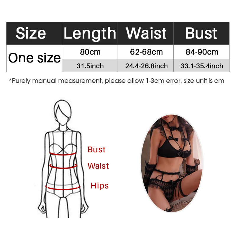 

Lolita Women Sexy Lingerie Set Cute Ruffles Lace Ladies Kawaii Babydoll Soft Girl Underwear Pajamas Porno Cosplay Costumes Gifts