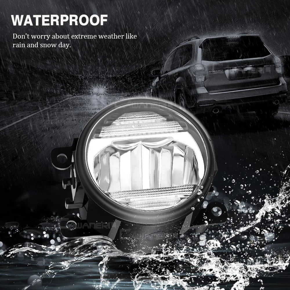 

2in1 LED Fog Light + Daytime Running Light For Peugeot 2008 2013-2018 Car Front Bumper Fog Lamp DRL 30W 8000LM 12V