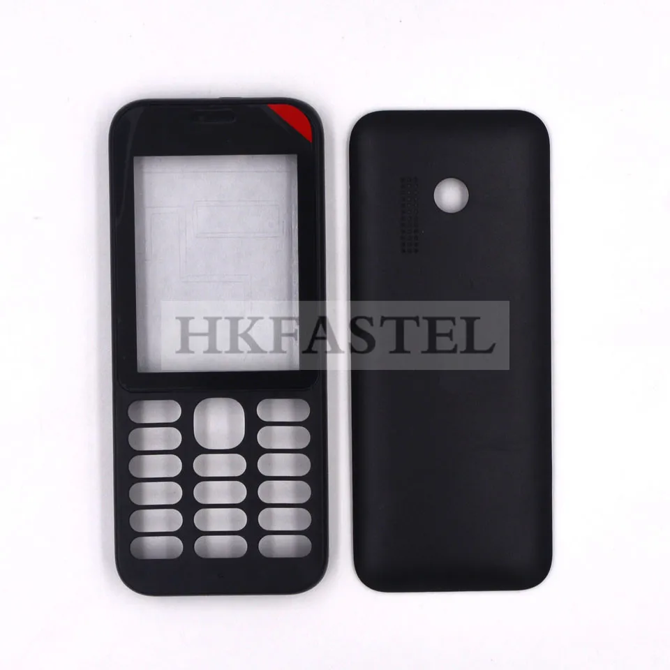 Black No keypad HKFASTEL высококачественный корпус клавиатуры для Nokia 215 Dual SIM Полный Мобильный телефон чехол с клавиатурой - Цвет: Black No keypad