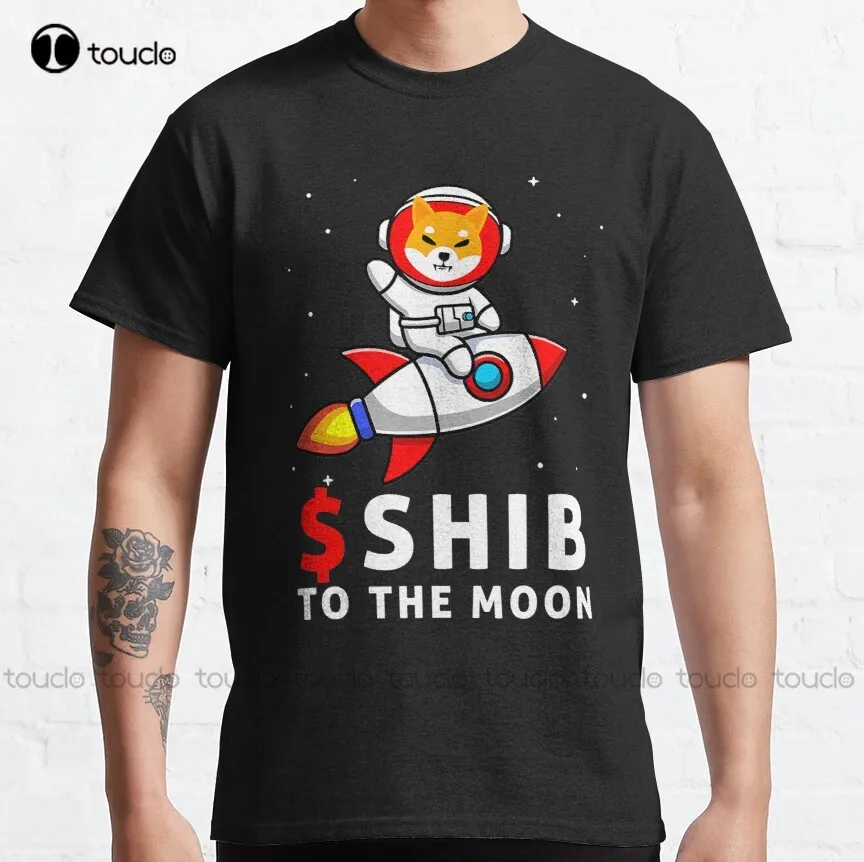 

$Shib To The Moon Shiba Inu Coin Shiba Token Shiba Crypto Classic T-Shirt Anime Tshirt Custom Aldult Teen Unisex Xs-5Xl New