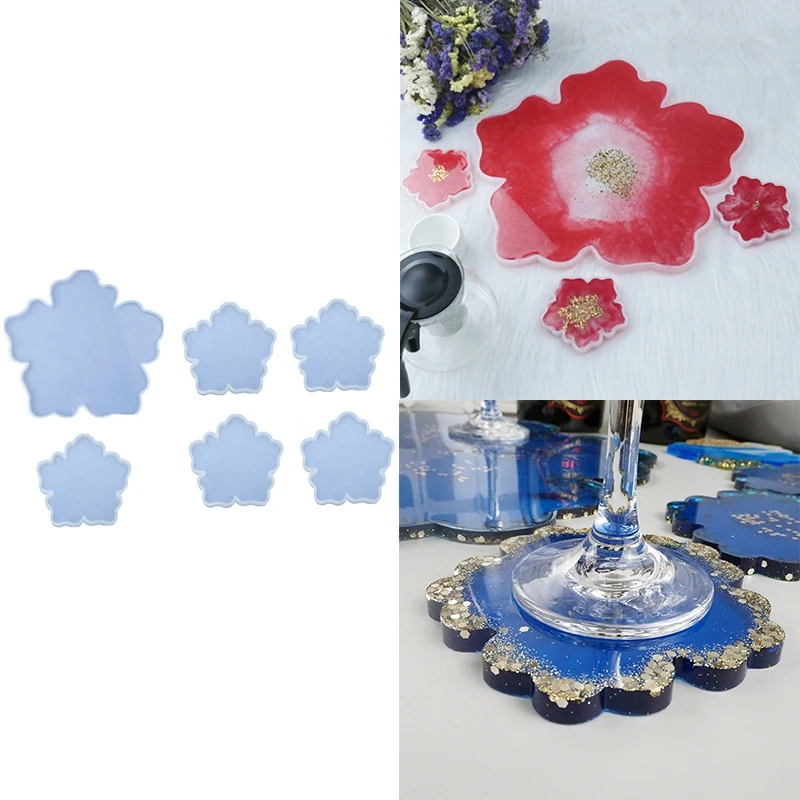 

Sakura Tea Tray Coaster Silicone Mold for Diy Silicone Moulds Tray Jewelry Making Tools